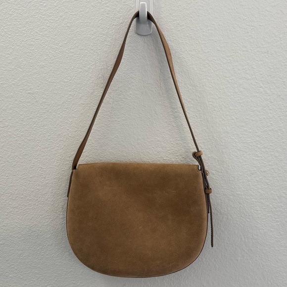 NWT Madewell The Dakota Suede Saddle Bag - Picture 6 of 6